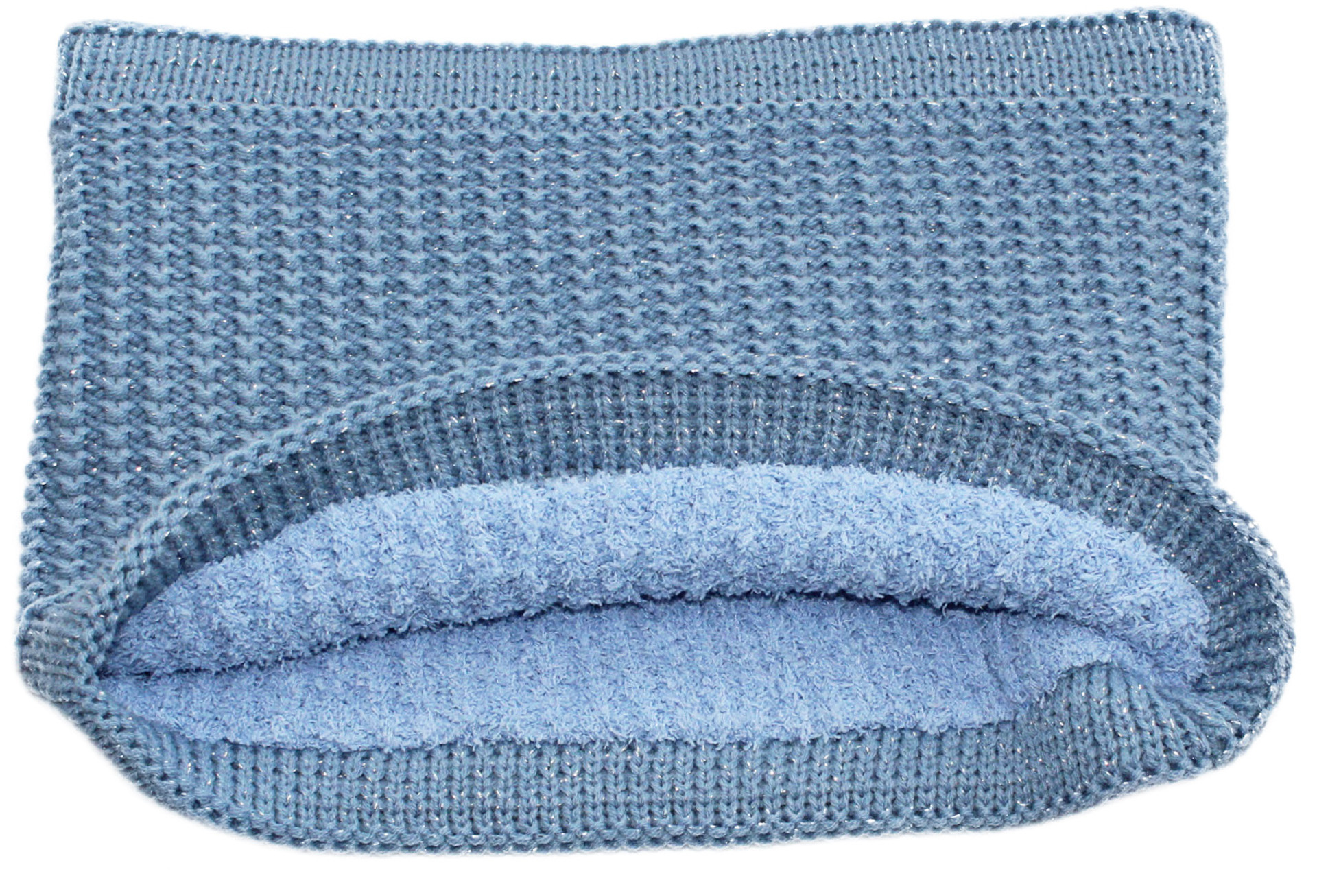 Colsjaal Dames  "Neckwarmer lurex" -   m. Blue