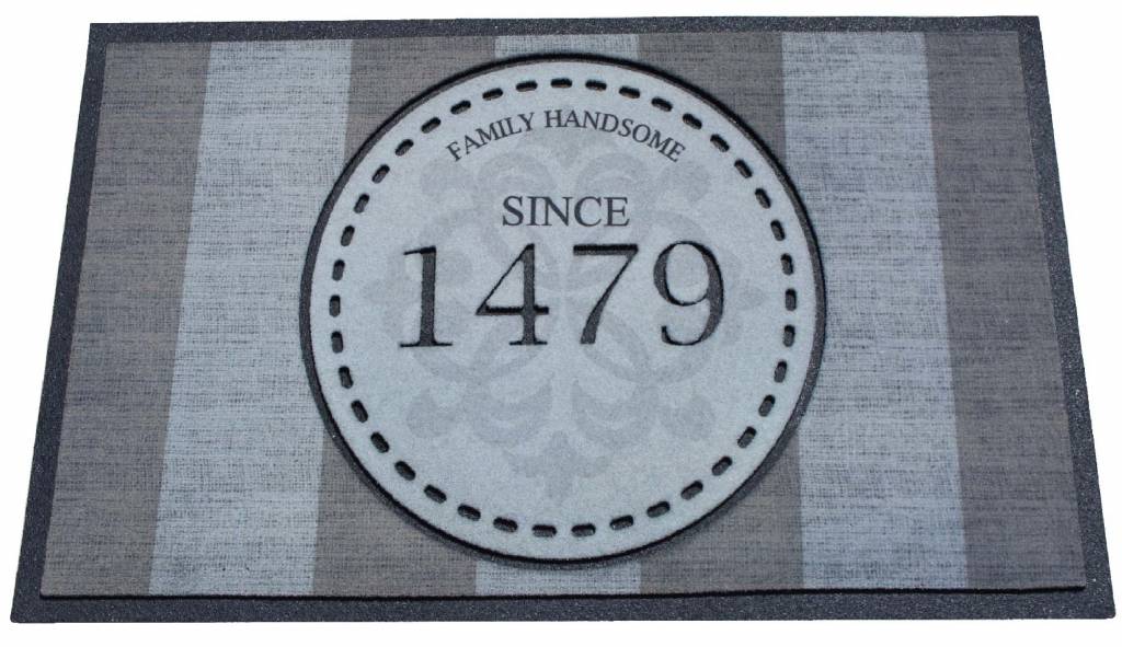 Deurmat rubber "ECO Master" Since 1479 45x75 cm.