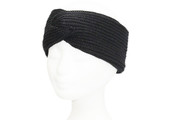 Gebreide Dames Haarband  "Lurex" -  Black