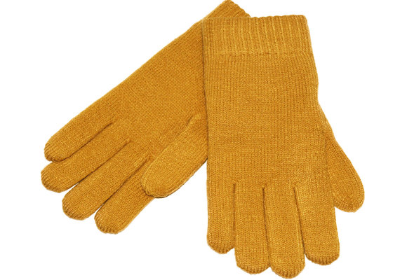 Dames Handschoenen met pels "Basic"    Gold