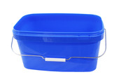 Emmer rechthoekig  10 Liter  Blauw