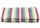 Vaatdoek 100% Katoen gestreept Multicolor 36 x 36 cm. - 5 stuks