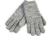 Dames Handschoenen met pels "Lurex"    L. Grey