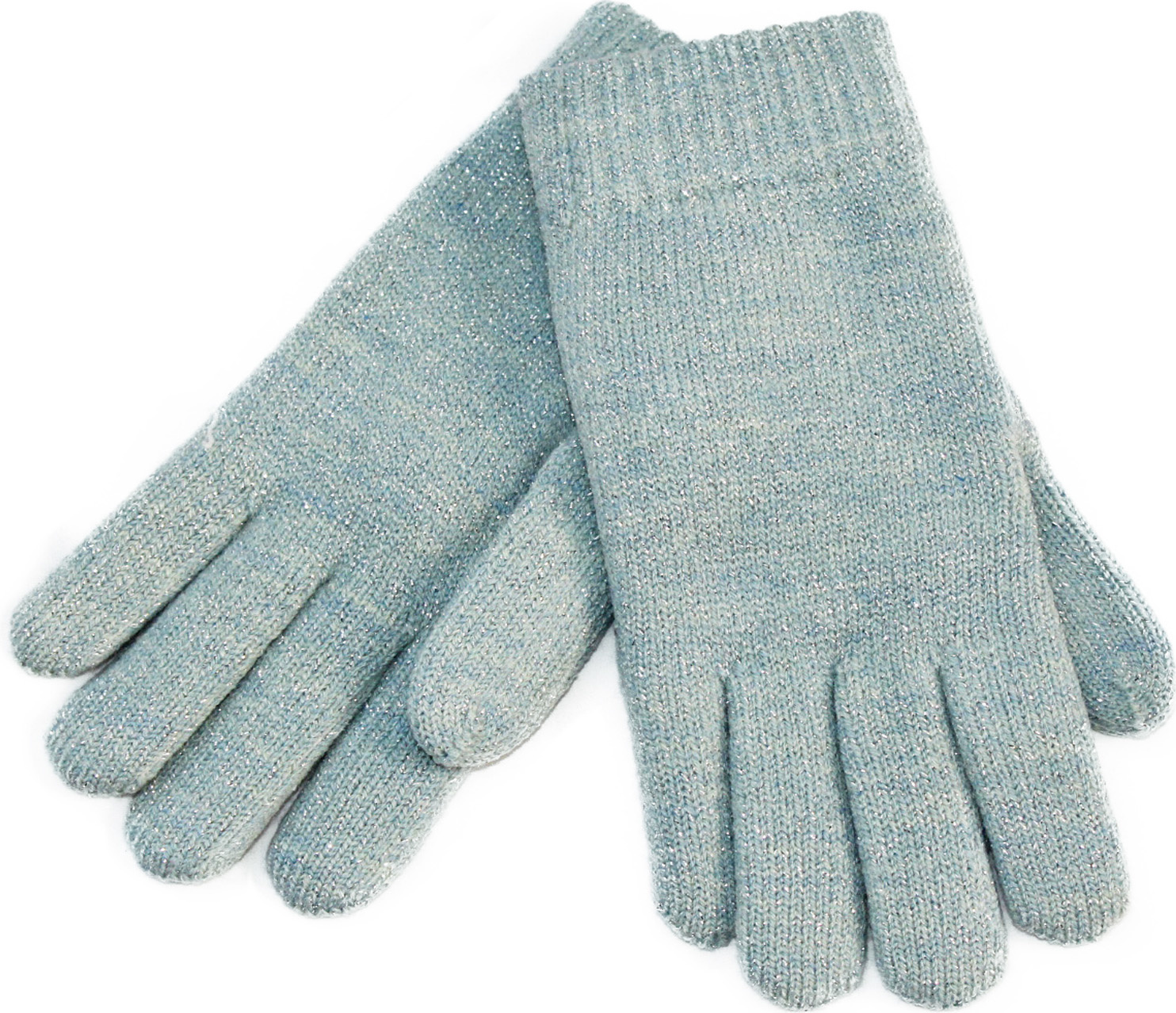 Dames Handschoenen met pels "Lurex"    Mint