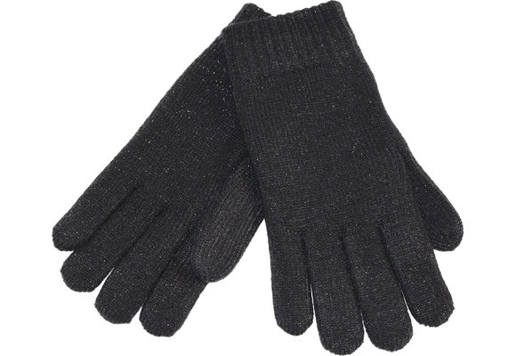 Dames Handschoenen met pels "Lurex"    Black