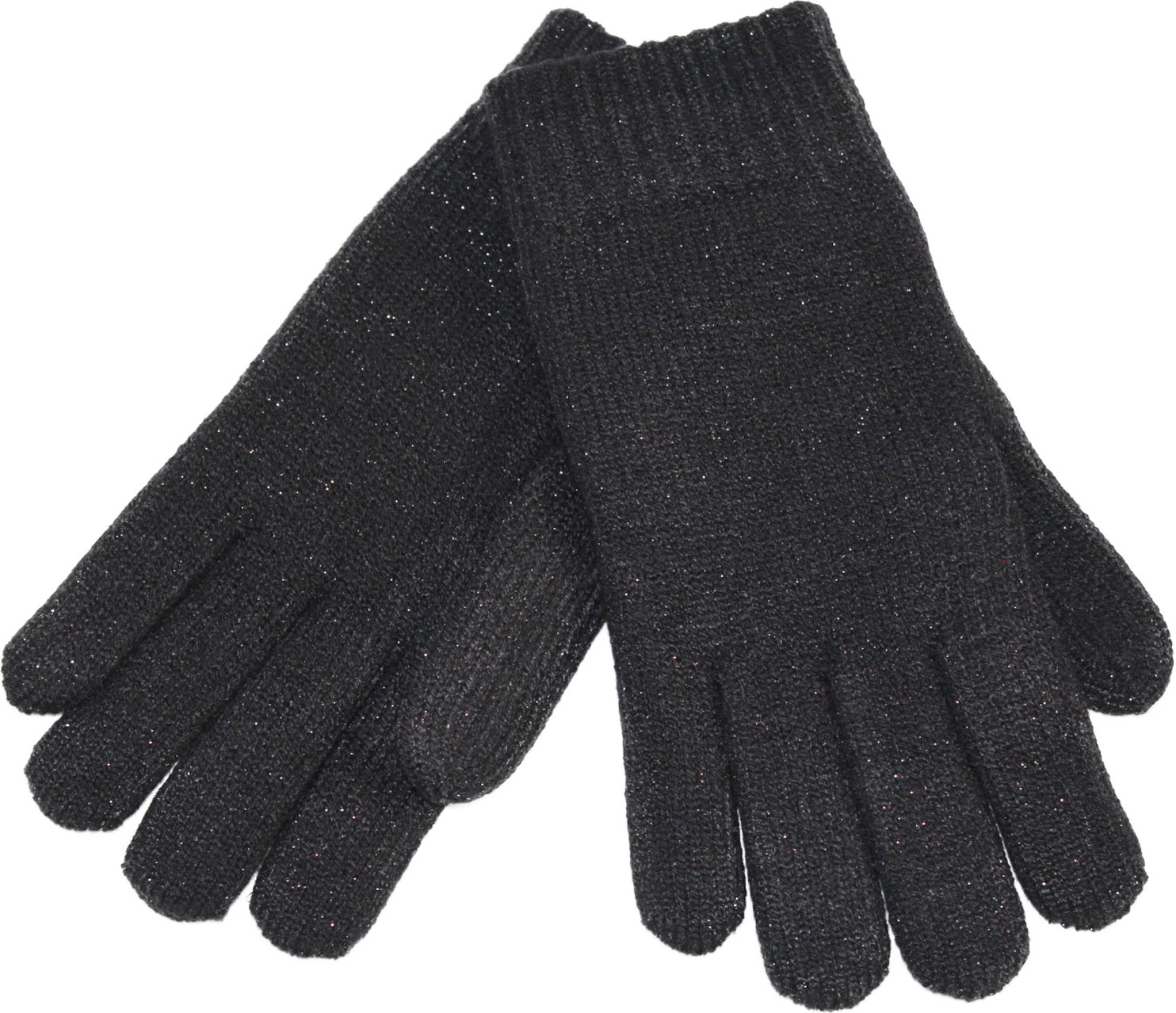 Dames Handschoenen met pels "Lurex"    Black