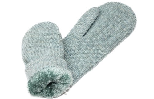 Dames Wanten met pels  "Lurex"    Mint Dames Wanten met pels  "Lurex"    Mint
