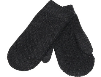 Dames Wanten met pels  "Lurex"    Black