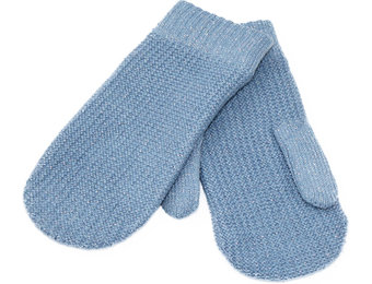 Dames Wanten met pels  "Lurex"    m  Blue