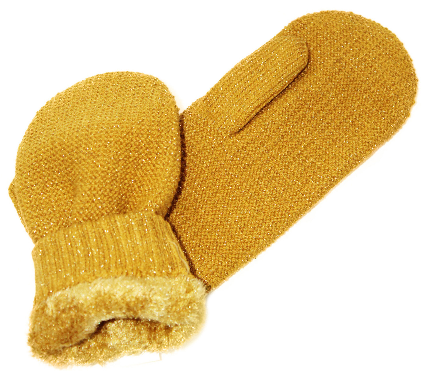 Dames Wanten met pels  "Lurex"    Gold Dames Wanten met pels  "Lurex"    Gold