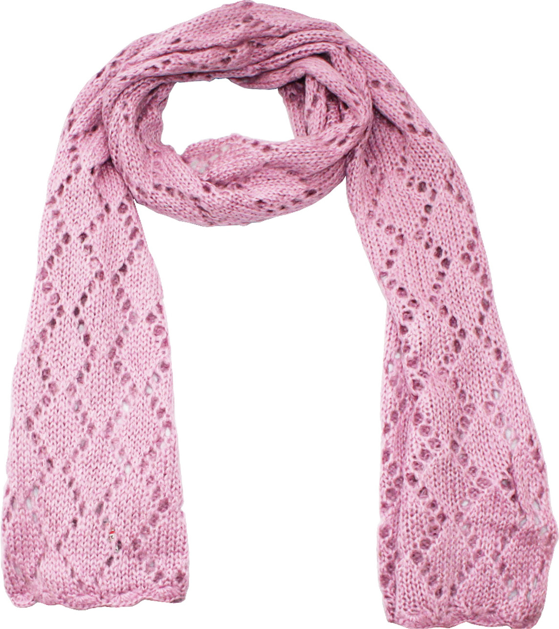 Gebreide Dames Sjaal , haakpatroon  - Pink