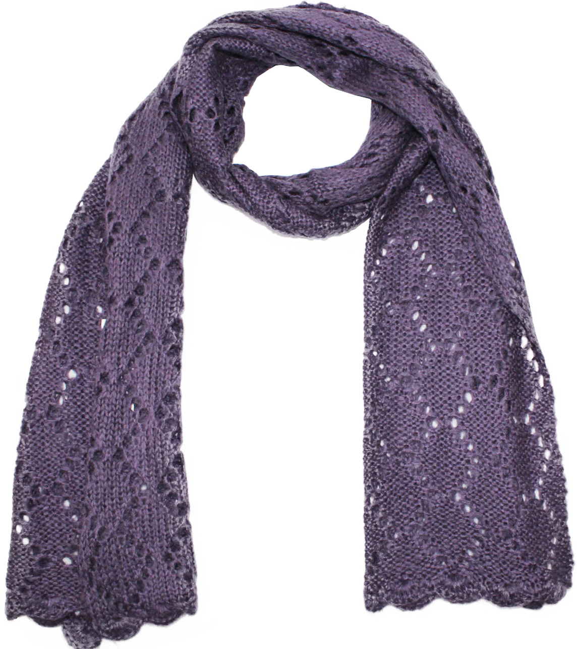 Gebreide Dames Sjaal , haakpatroon  - Purple Gebreide Dames Sjaal , haakpatroon  - Purple