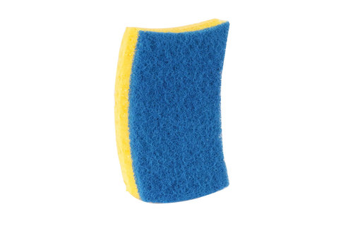 Delicate schuurspons 3-laags - Cello Soft blauw , 2 st.