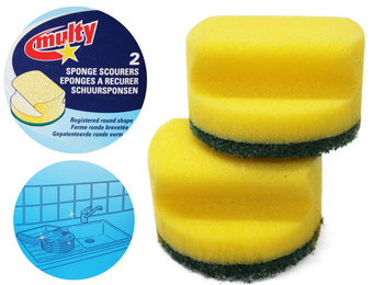 Multy Schuurspons rond - 2 stuks