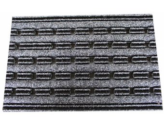 Naaldvilt deurmat Porto 40 X 60 cm. Grey