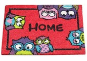 Kokosmat Home Owls Rood 40x60 cm.