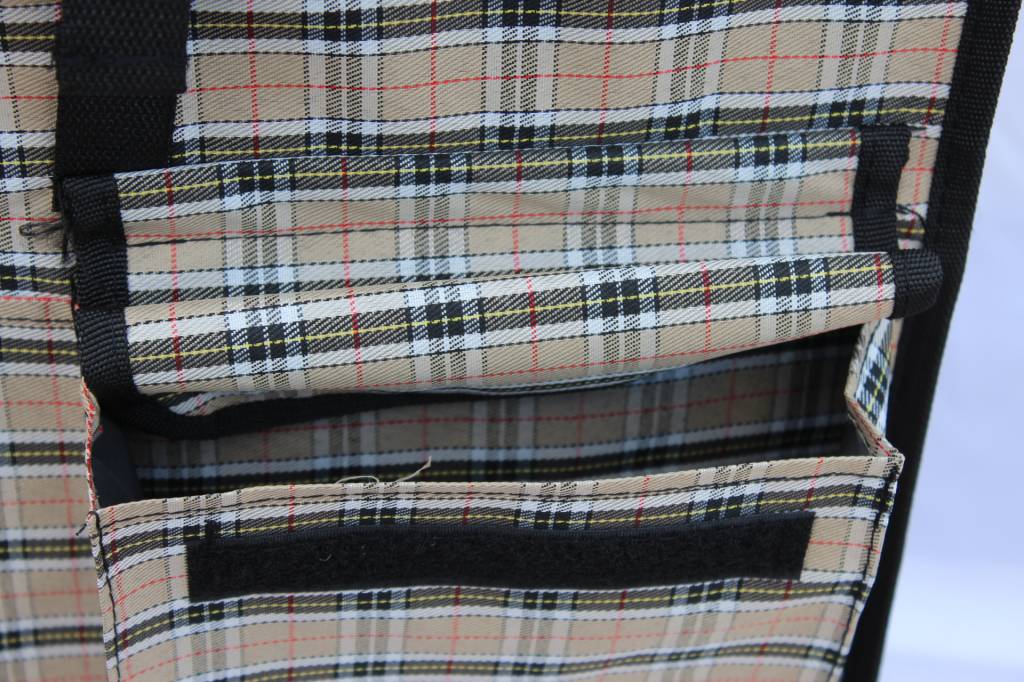 Boodschappentrolley 40 L. Beige / Zwart geruit