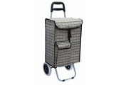 Boodschappentrolley 40 L. Beige / Zwart geruit
