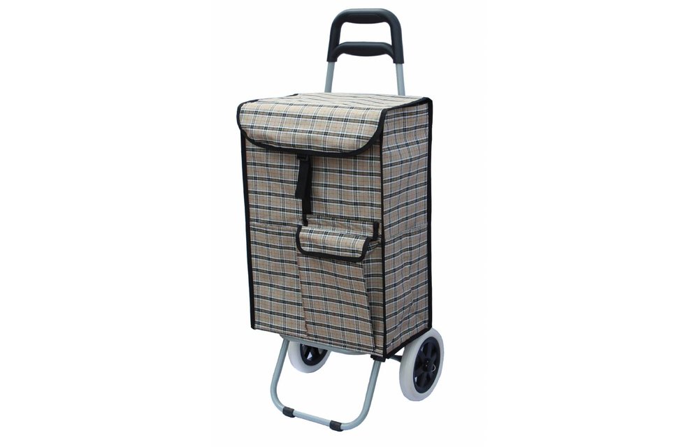 Boodschappentrolley 40 L. Beige / Zwart geruit Boodschappentrolley 40 L. Beige / Zwart geruit