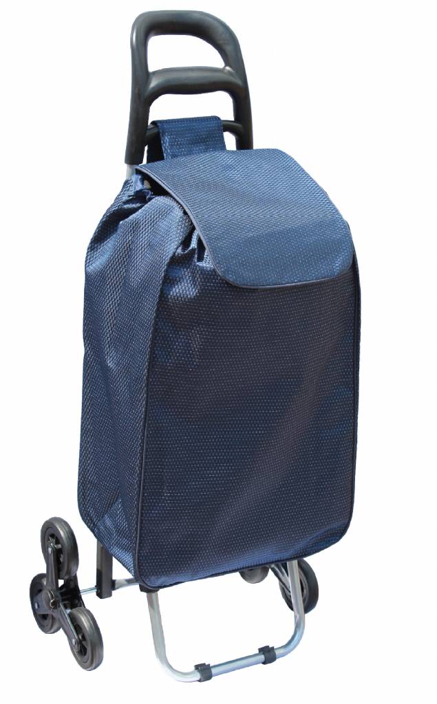Boodschappentrolley 38 L. Traploper Blauw Boodschappentrolley 38 L. Traploper Blauw