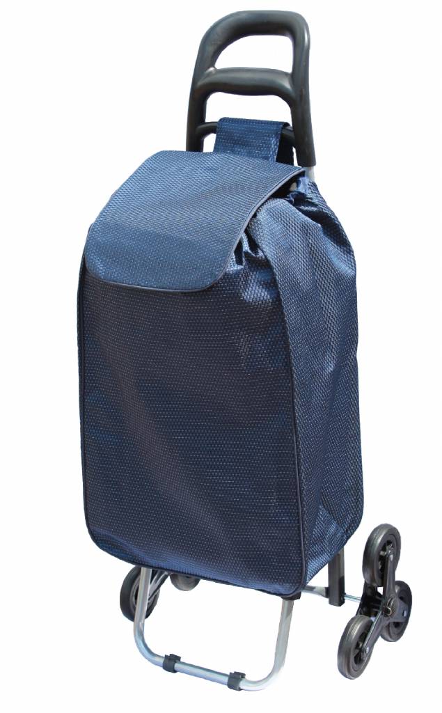 Boodschappentrolley 38 L. Traploper Blauw Boodschappentrolley 38 L. Traploper Blauw