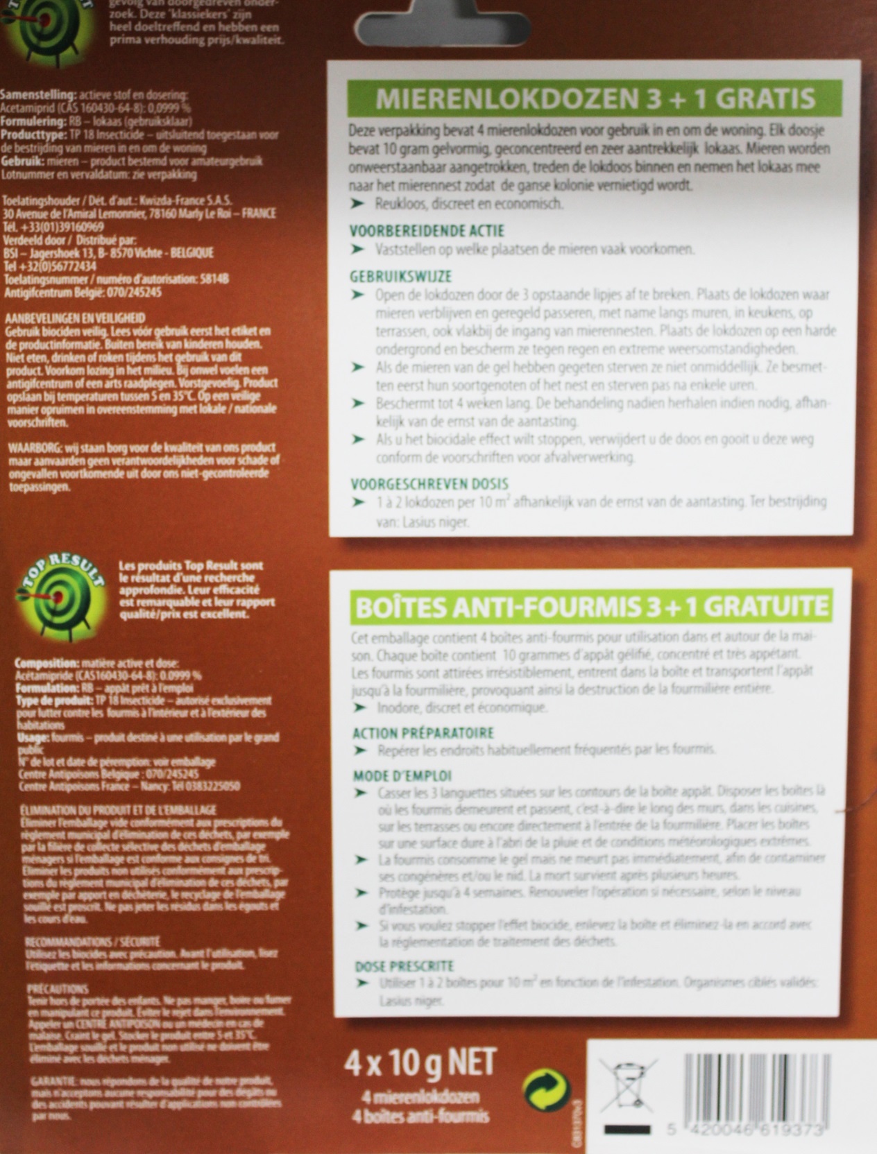 Mierenlokdozen 3 + 1 gratis - 10 g