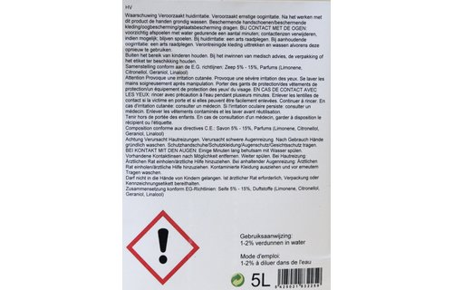 Bruine vloerzeep  5 Liter