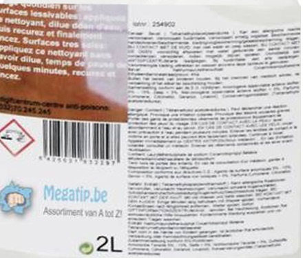 Zilverzeep 2 Liter  "vloerreiniger" Zilverzeep 2 Liter  "vloerreiniger"