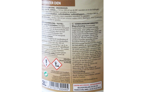 Javel - Bleekwater geparfumeerd Den - 2 Liter