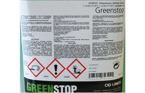 Greenstop 5 liter "groene aanslagreiniger "