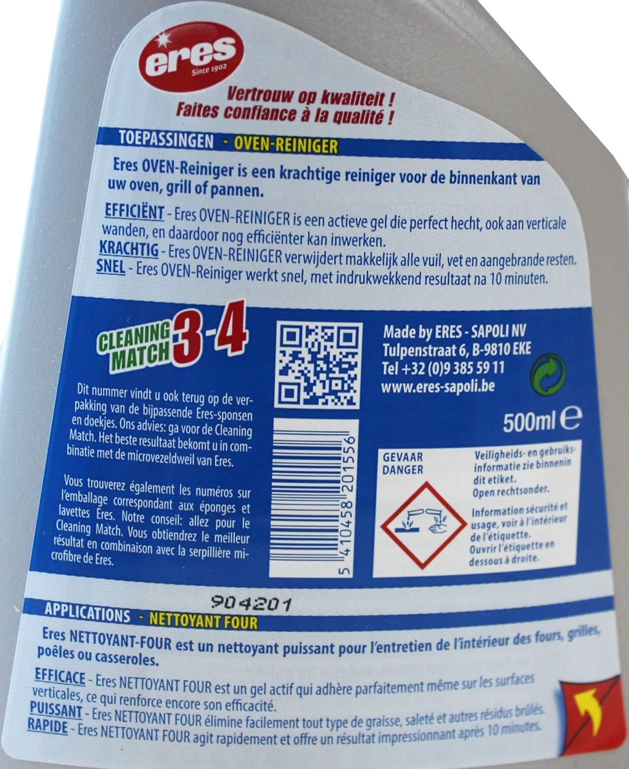 Oven-reiniger Spray  500 ml.