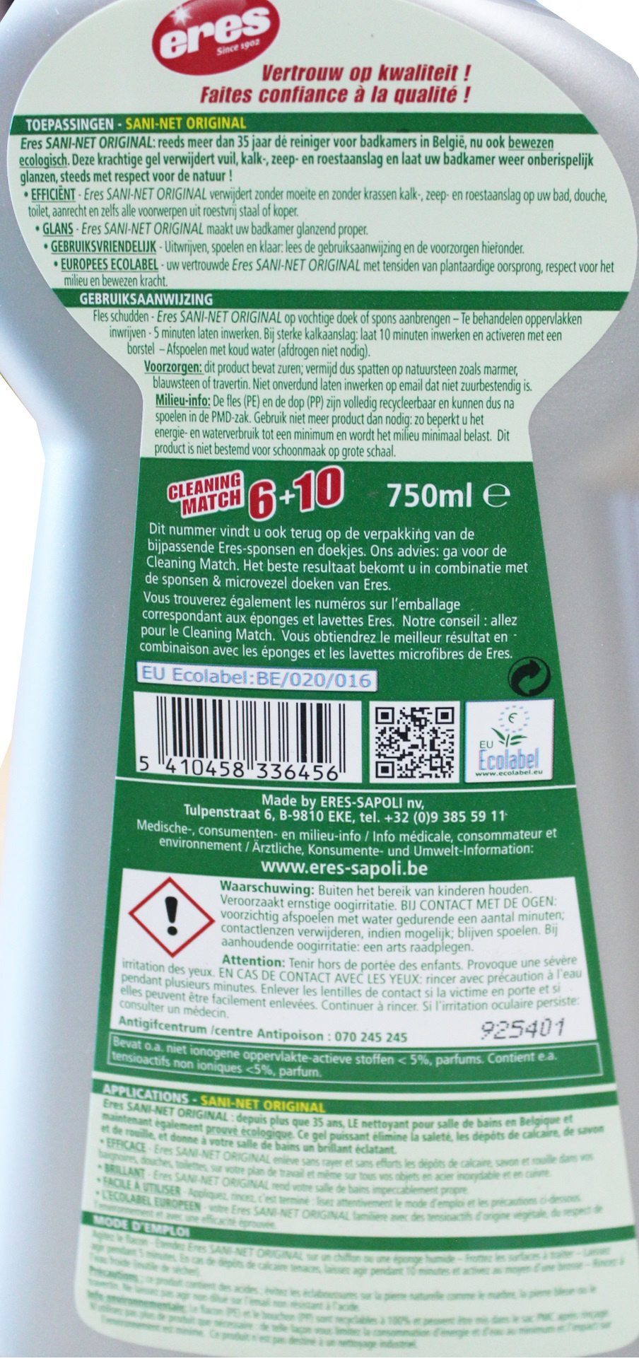 SANI-NET   Detarcal   750 ml.