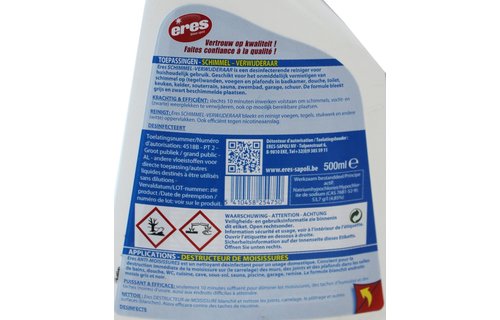 Schimmelverwijderaar - Spray  500 ml.