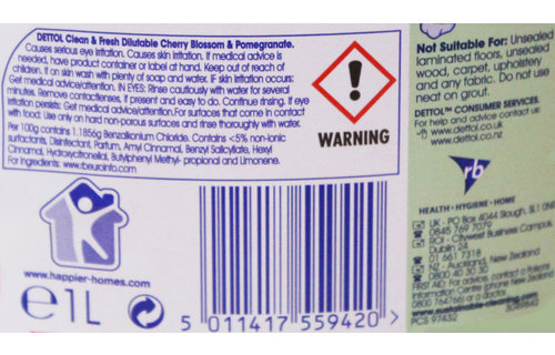 Dettol  Allesreiniger -  Clean & Fresh -  Lemon &  Lime  1 liter