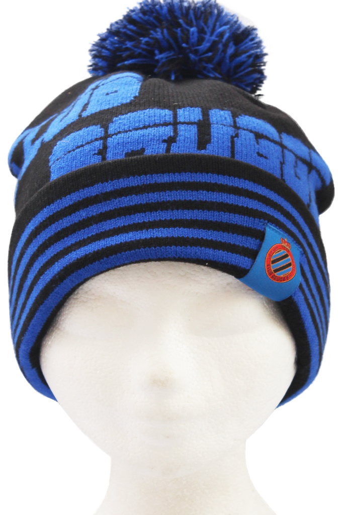 Muts Club Brugge Pompon streep Muts Club Brugge Pompon streep