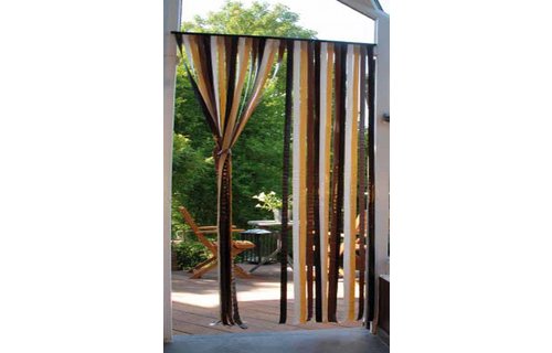 Vliegengordijn 90x200 cm. Capri Bruin / Beige