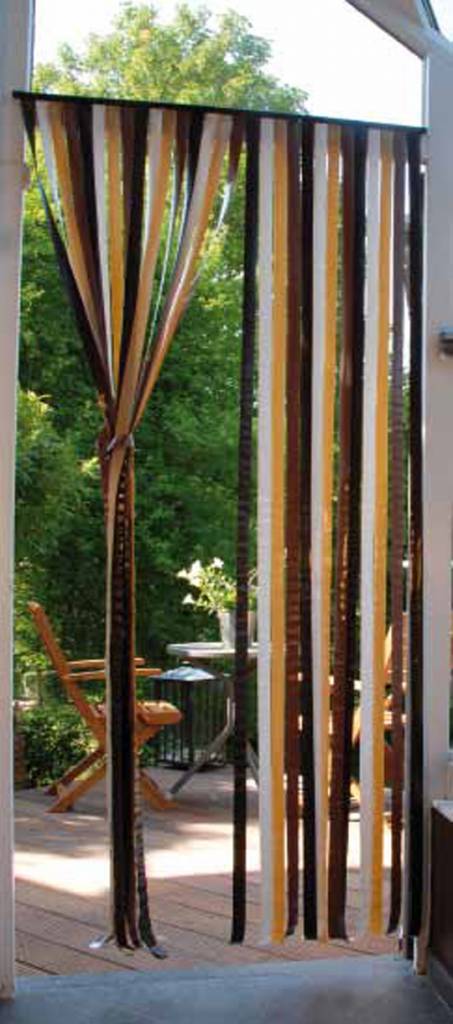 Vliegengordijn 90x200 cm. Capri Bruin / Beige