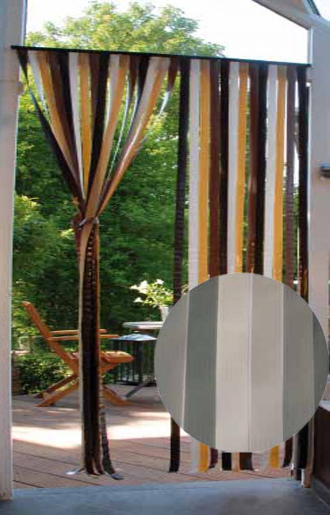 Vliegengordijn 90x200 cm. Capri Grijs