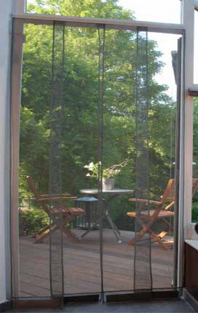 Horgordijn California 100x220 cm. Grijs