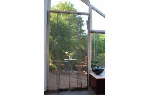 Horgordijn California 100x220 cm. Grijs