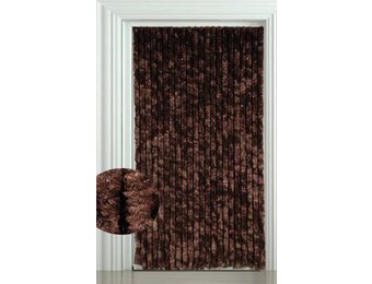 Vliegengordijn kattenstaart 90x220 cm. Bruin