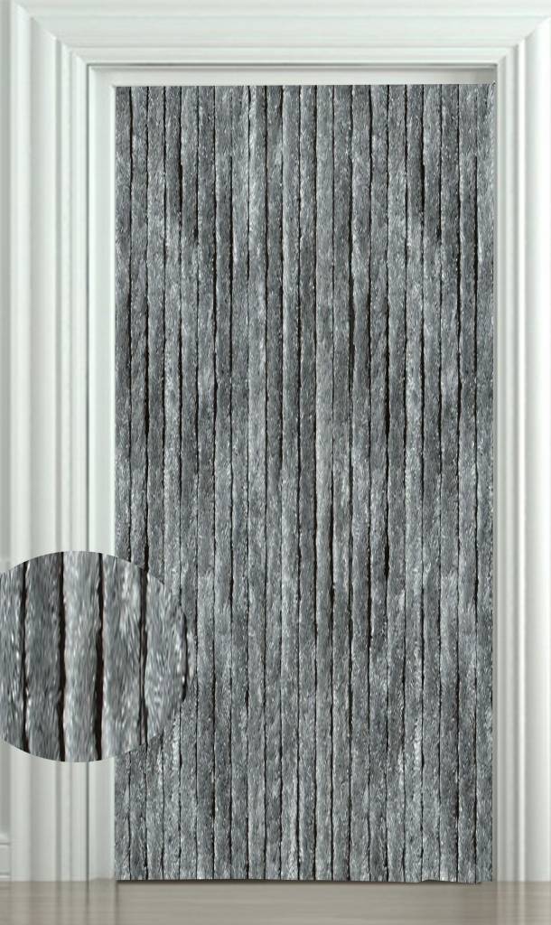 Vliegengordijn kattenstaart 90x220 cm. Grijs Vliegengordijn kattenstaart 90x220 cm. Grijs