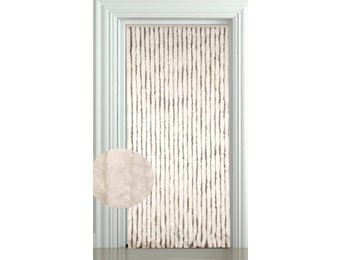 Vliegengordijn kattenstaart 90x220 cm. Wit