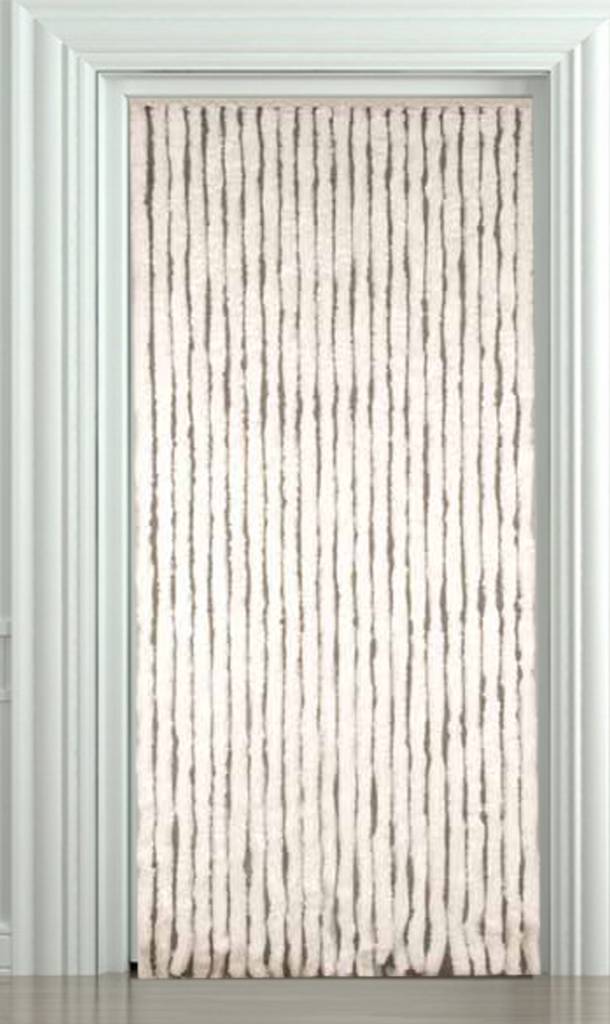 Vliegengordijn kattenstaart 90x220 cm. Wit