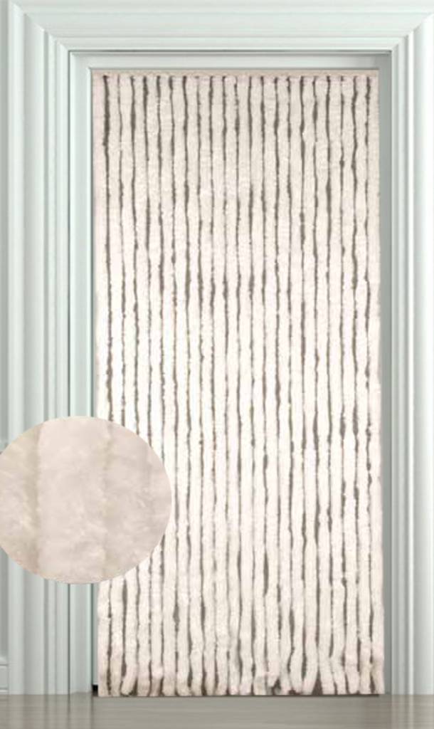 Vliegengordijn kattenstaart 100x220 cm. Wit