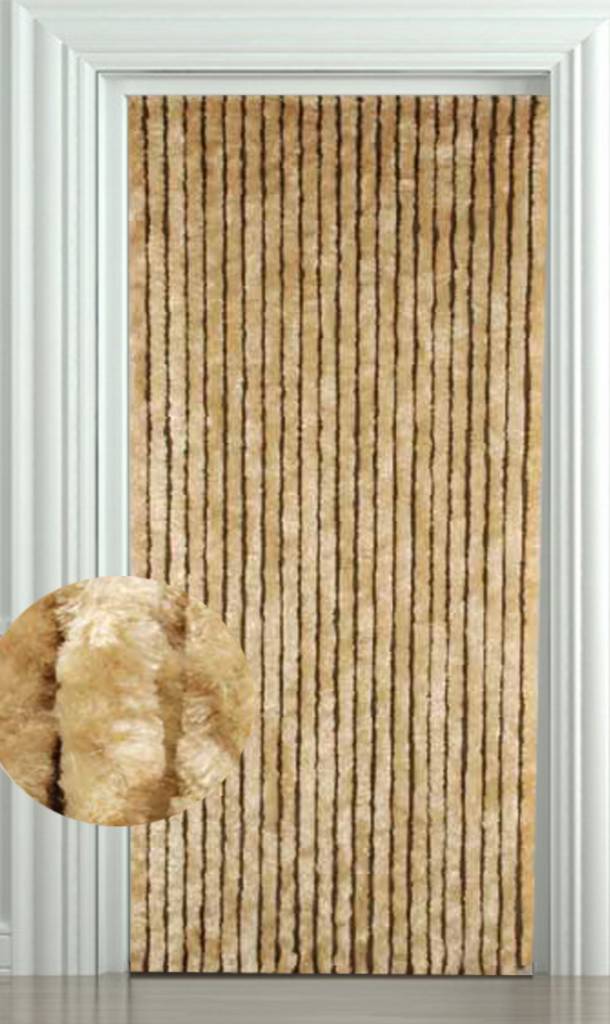 Vliegengordijn kattenstaart 100x220 cm. Beige