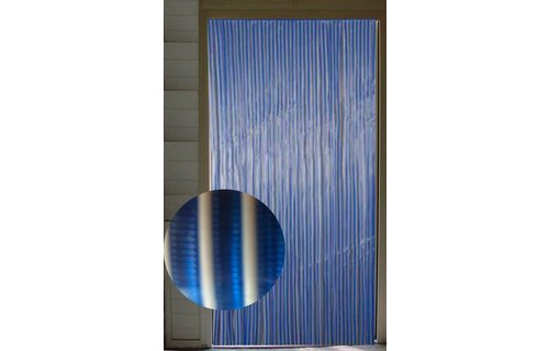 Vliegengordijn pvc Blauw/Wit 90x220 cm.
