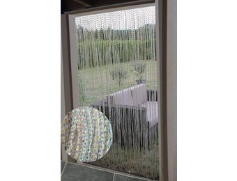 Vliegengordijn Geel/Groen 100x220 cm. M1