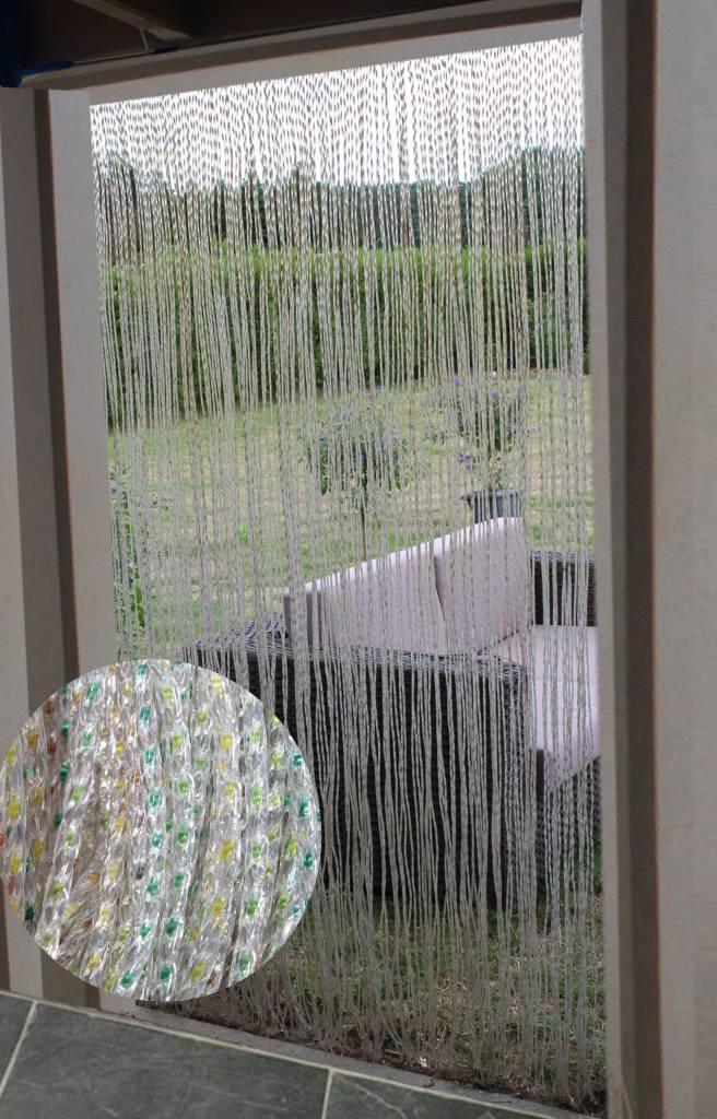 Vliegengordijn Medusa 100x220 cm. Geel/Groen