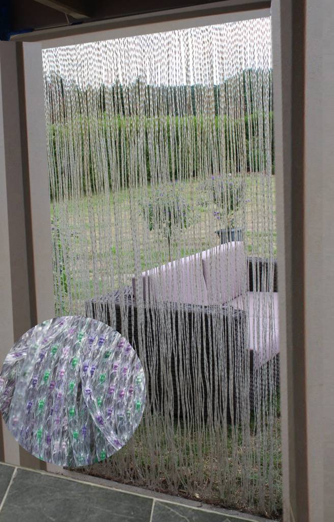 Vliegengordijn Medusa 100x220 cm. Groen/Mauve Vliegengordijn Medusa 100x220 cm. Groen/Mauve